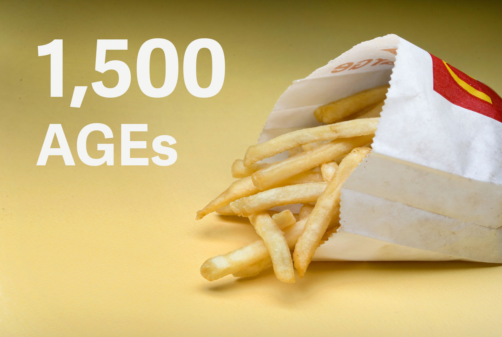 French fries: 1,500 AGEs